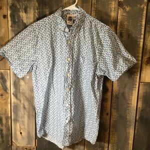 Kennington short sleeve button down casual shirt men’s size medium
